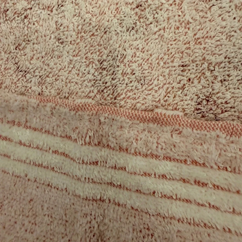 Vintage The Bathworks Pink Lace Towel Set 5pc Floral Shabby Chic Made in USA NWT